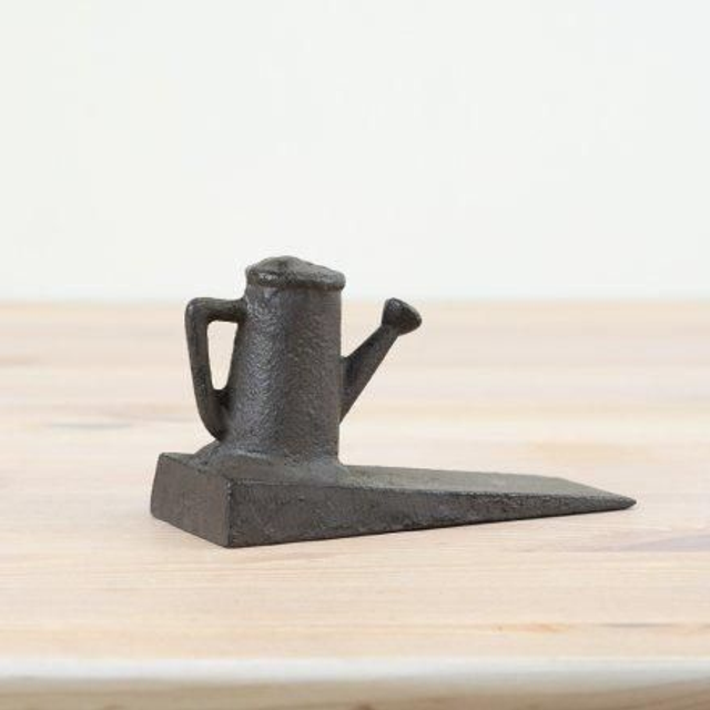 Cast Iron Watering Can Doorstop 