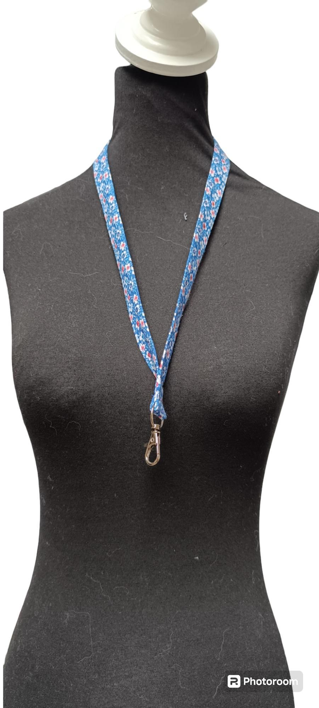 Lanière Liberty bleu et rouge 