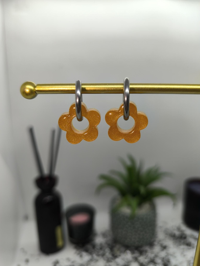 Pampilles interchangeables orange nacré 