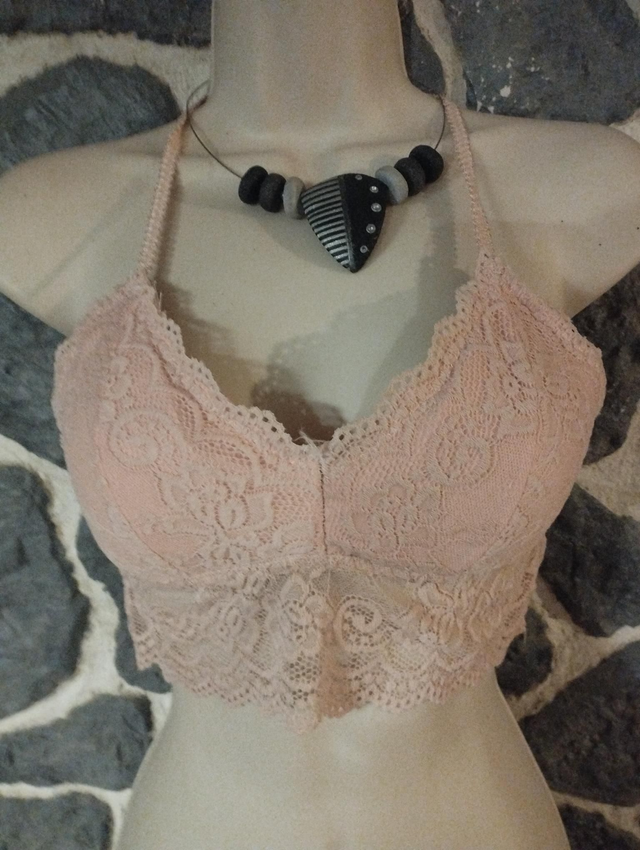 Brassière rose dos original taille M