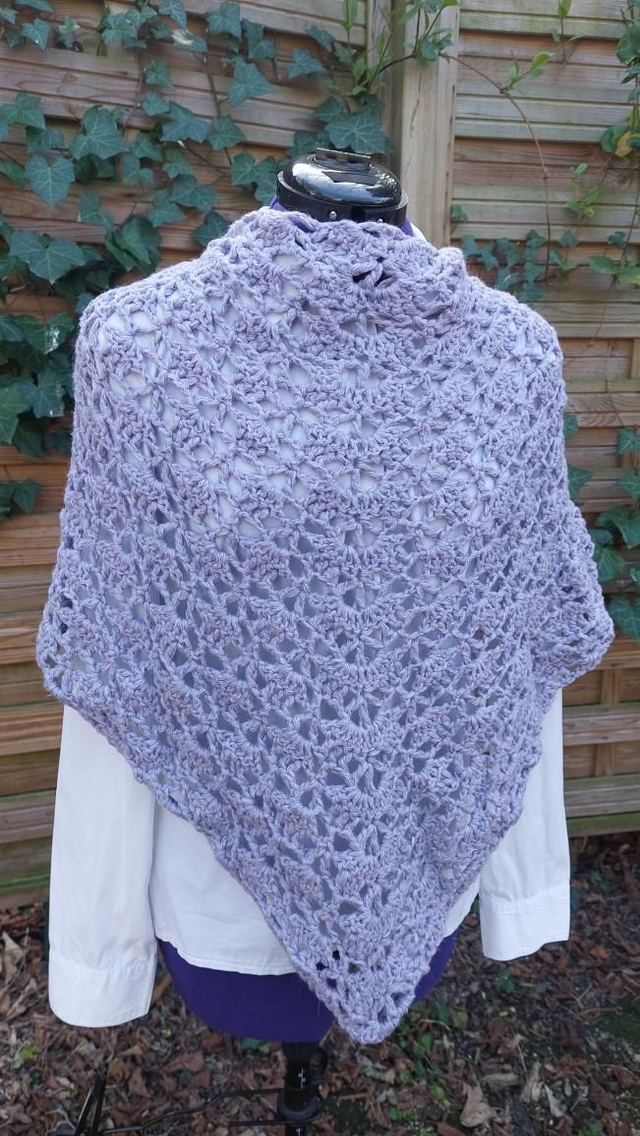 Maxi châle violine en alpaga