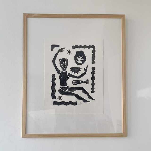 𐃢 Peinture originale Personnage-Pot