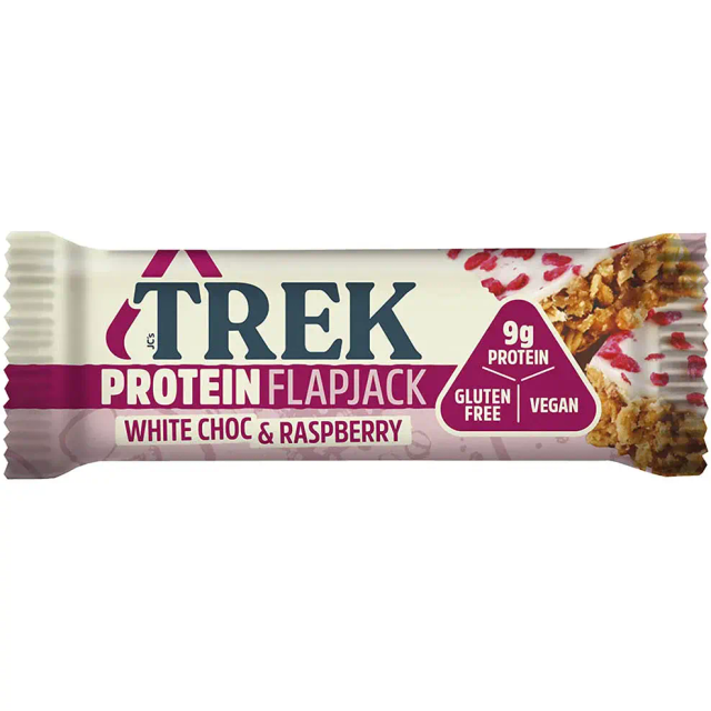 Trek White Choc &amp; Raspberry Protein Flapjack 50g