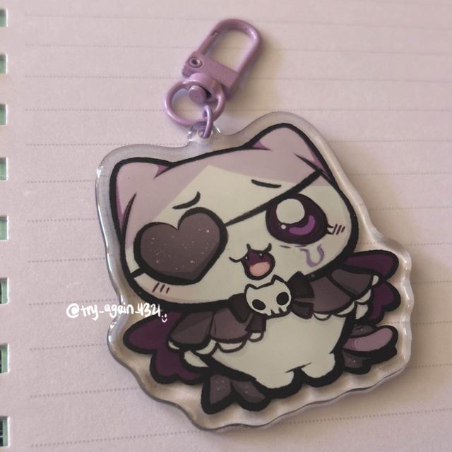 Hachiware gothic keychain