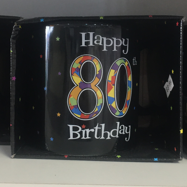 Big 80th birthday cup