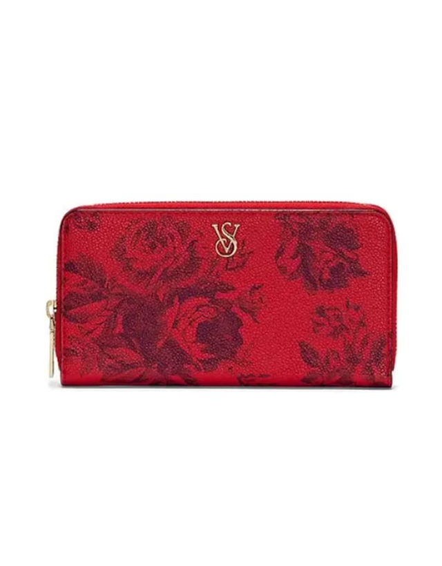 Victoria's Secret Billetera Roja Diseño Floreado