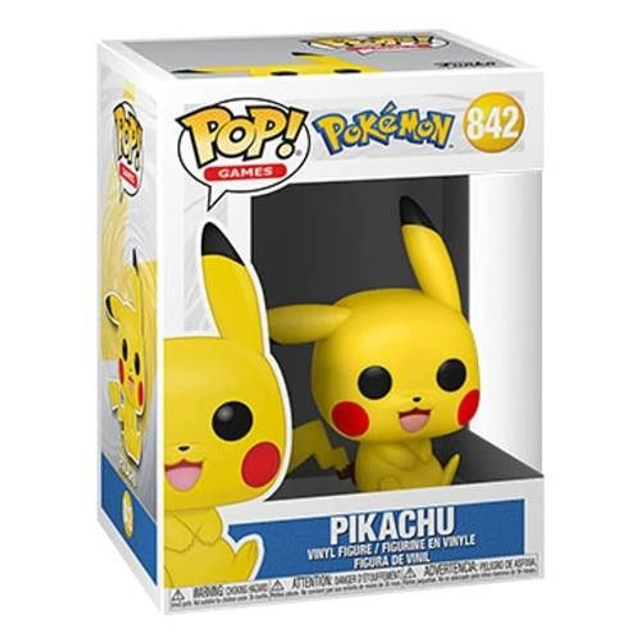 Funko - POKEMON - POP Funko 842 - Pikachu (Sitting) 