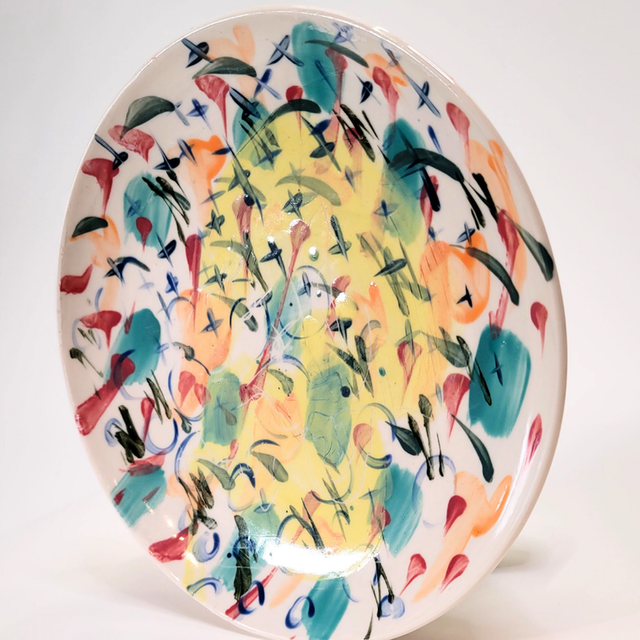 Assiette porcelaine festive