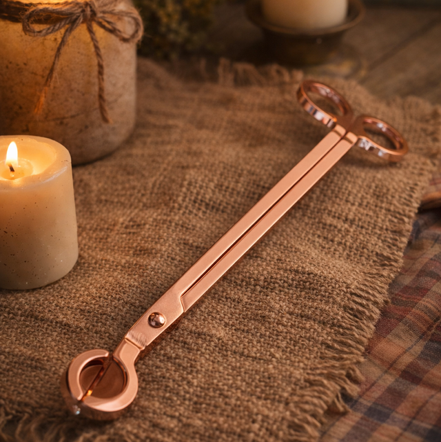 Candle wick trimmer. 