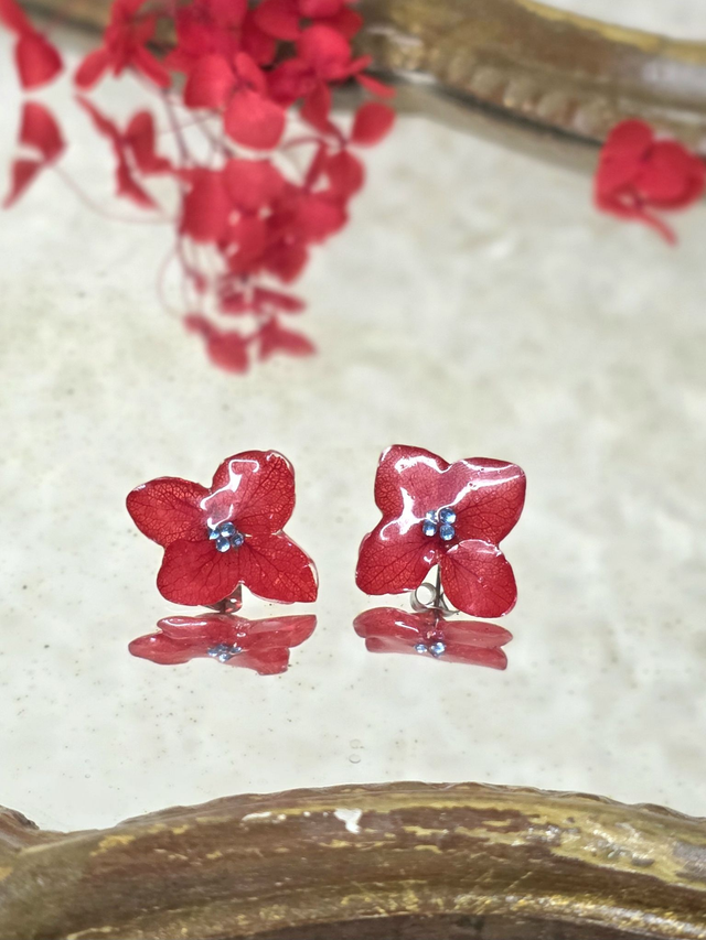 Les délicates simple rouge strass bleu clair