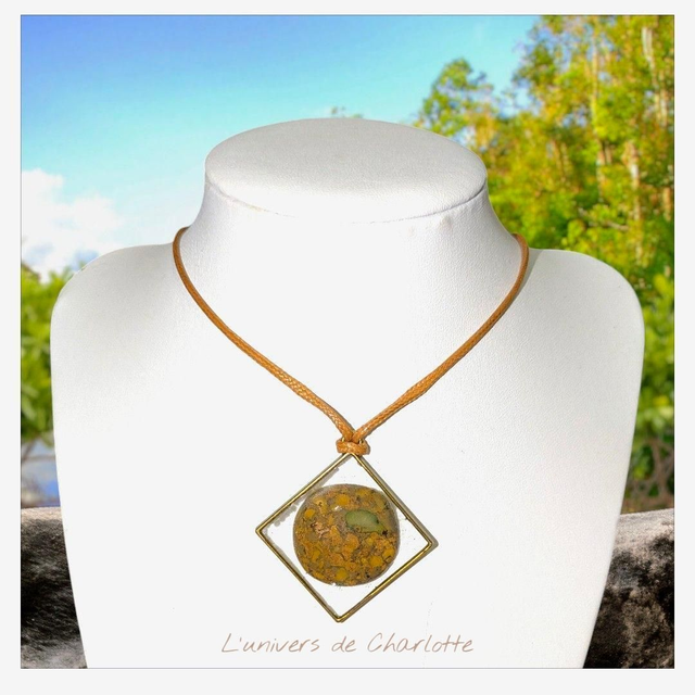 Pendentif &quot;Jaspe fruits&quot; PN-143