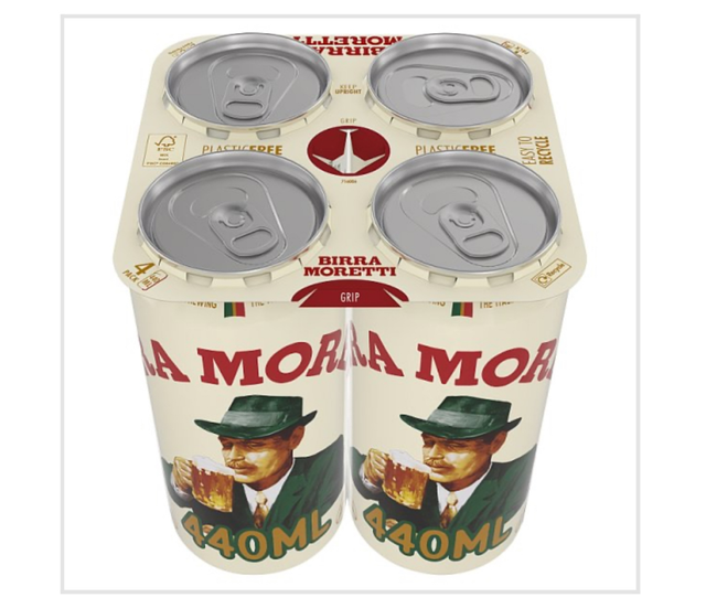Birra Moretti Premium Lager Beer Can 4x440ml