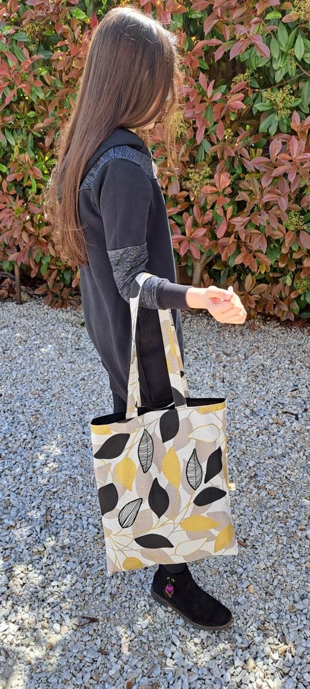 Tote bag feuilles