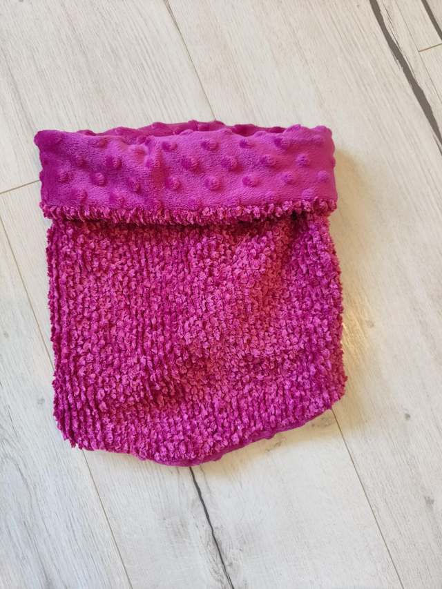 Tour de cou chaud 0-4ans fuschia 