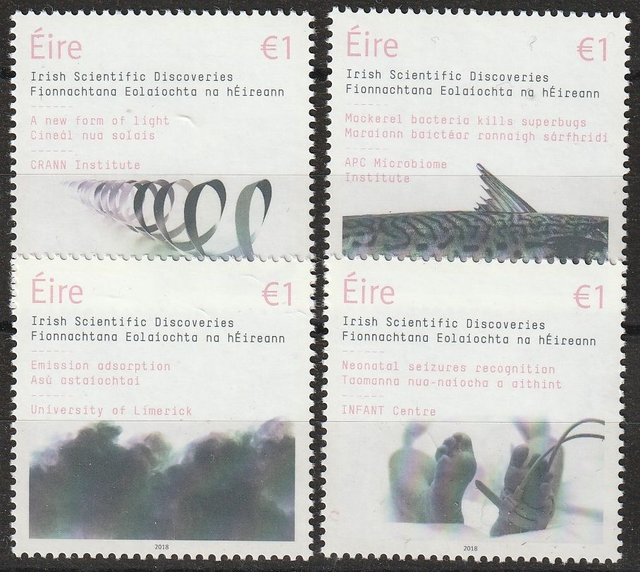 Ireland  2018 Irish Scienfitic Discoveries  set  MNH