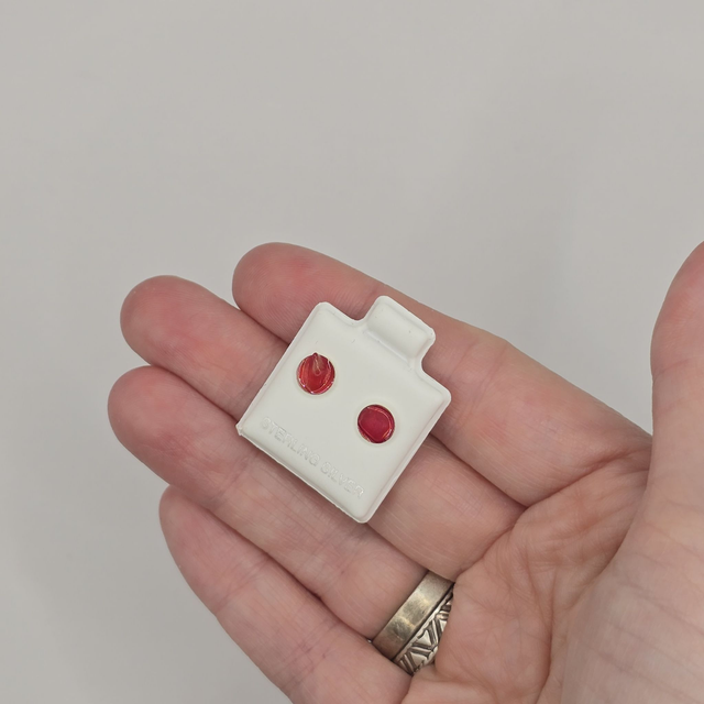 925 Studs with Seaglass from Berwickshire Scotland