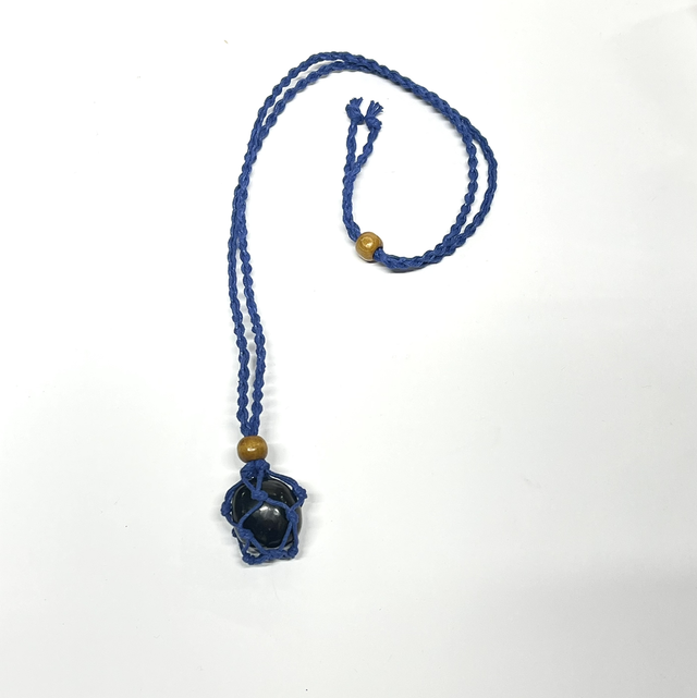 Adjustable Necklace - Dark Blue 