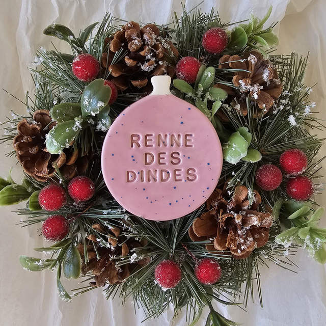 Boule de Noël RENNE DES DINDES