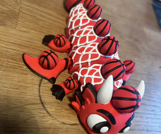 Leicester Riders Basketball Dragon - Articulated.