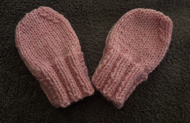 Pink mitts