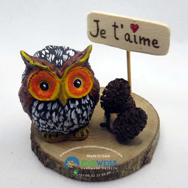 Hibou porte-bonheur  -  bn