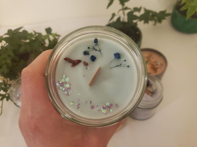 Mint &amp; Rhubarb Soy Wax Candle 