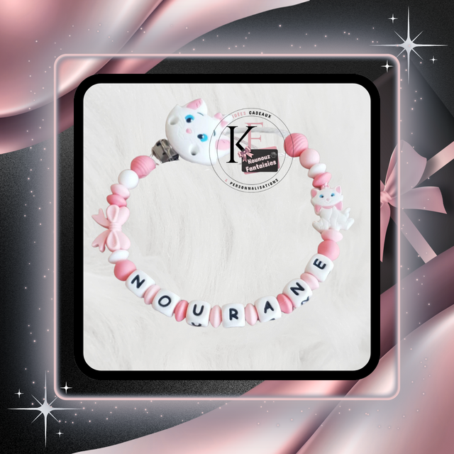 Attache-tétine Chat (Marie)