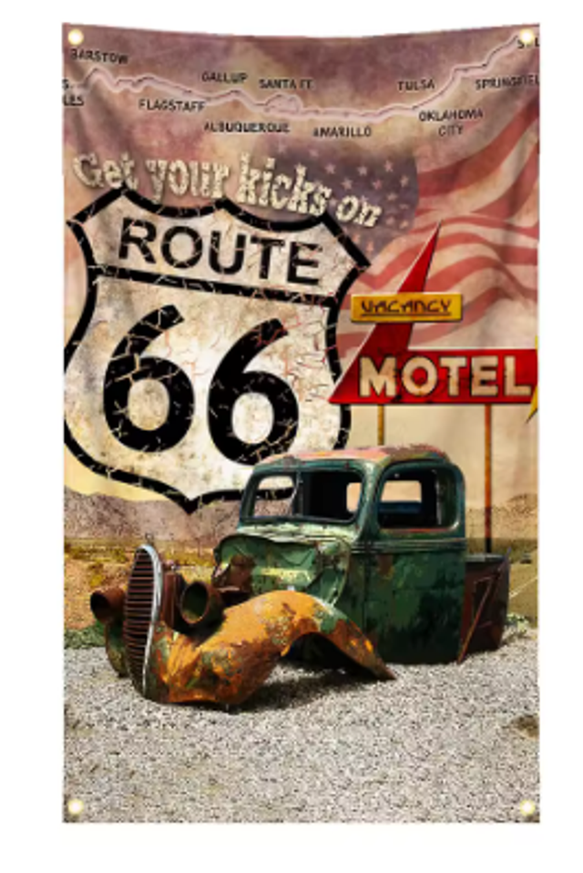 Grote vlaggen Klassieke trucks (150x90cm)