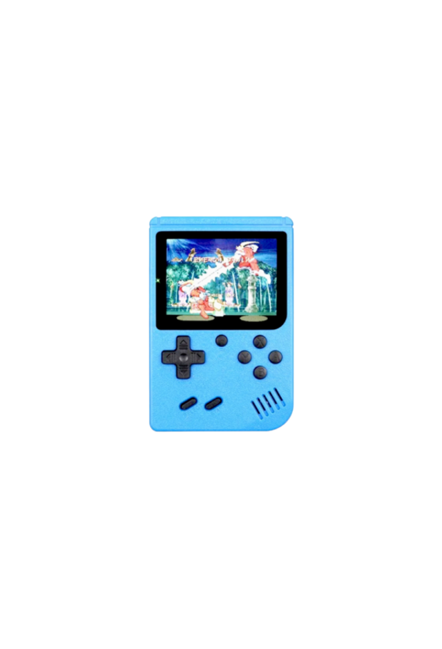 Retro Mini-Videospiel Konsole blau