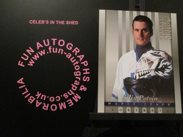 Felix Potvin - NFL 1997 Donruss Studio Ice Hockey Original 10x8 Trading Card #34 (B)(SEE PIC)