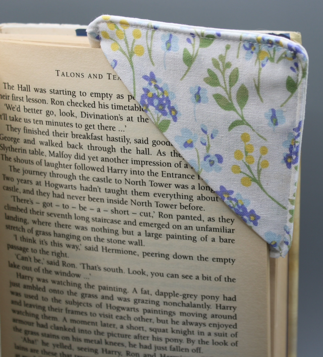 White with blue/yellow/purple flowers