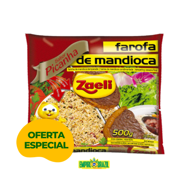 Farofa Pronta Picanha / Picanha Flavoured Cassava Flour ZAELI 500g