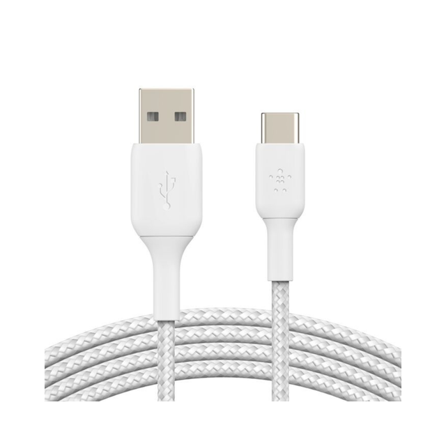 BELKIN Cavo intrecciato USB-C 1m (Bianco)