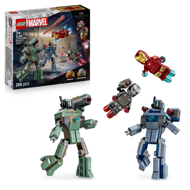 LEGO 76320 Super Heroes Iron Man & War Machine vs. Hammer-Drohnen