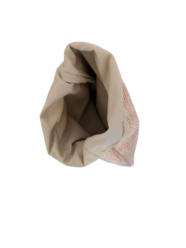 Pochette/ Protège carnet Fleuri ROSE