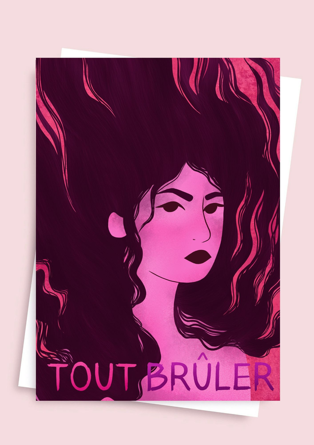 Carte postale Tout brûler