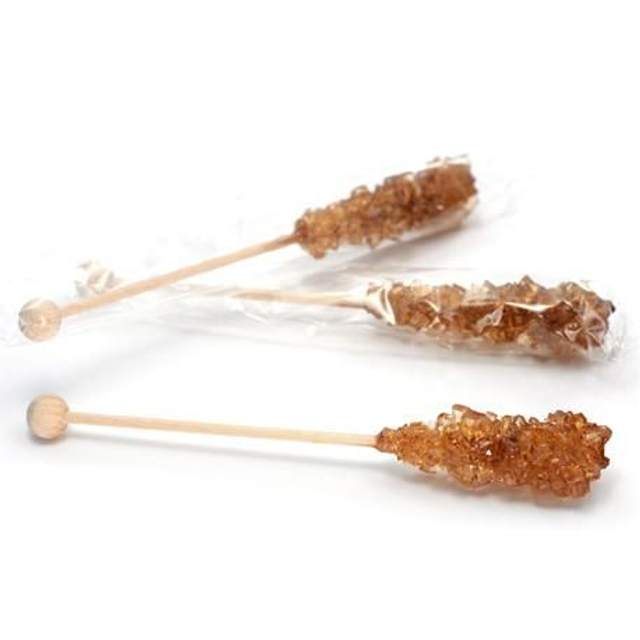 Azúcar palito moreno 16,5 cm.