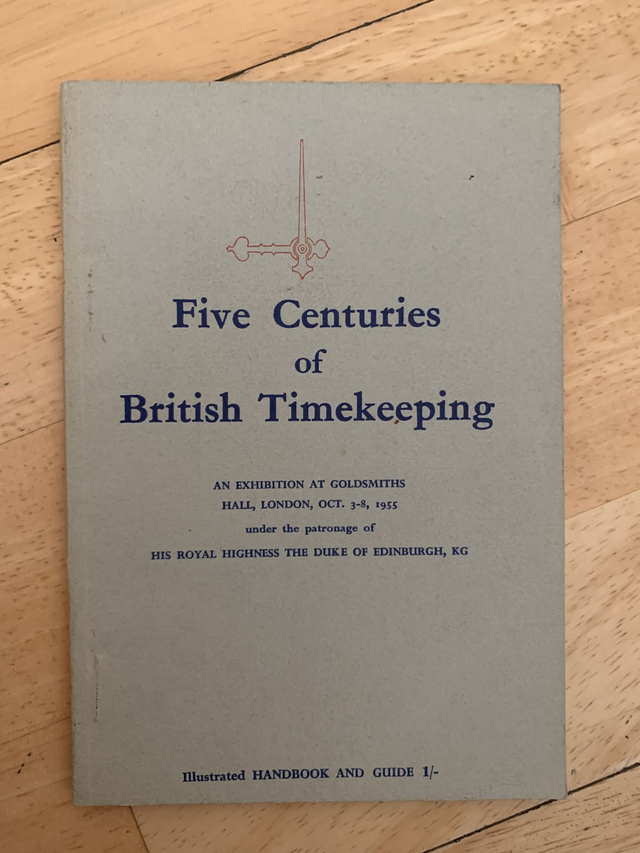 Five Centuries of British Timekeeping Exhibit London Clocks &amp; Watches U. K. 1955