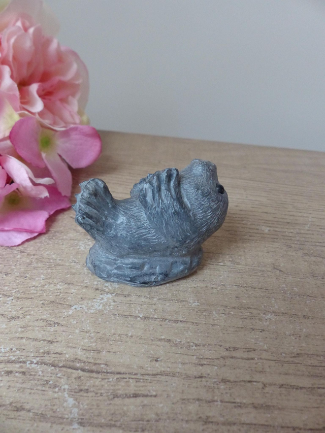 Figurine d'otarie, loutre de mer, lion de mer, phoque, A Wolf Original, Sculpture animal en pierre de savon, collection bébés animaux Canada