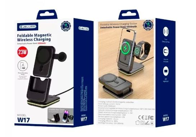 En promo Station de recharge 5 en 1 sans fil (15W) JELLICO W17 AR0023262 