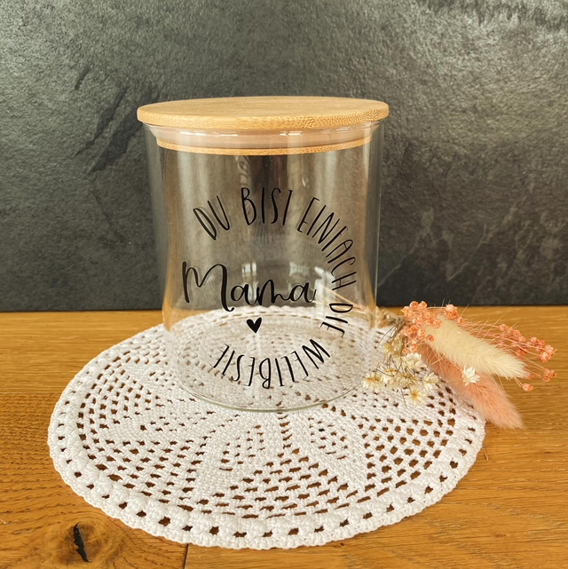 Glas - Du bist einfach die weltbeste Mama  ♥️