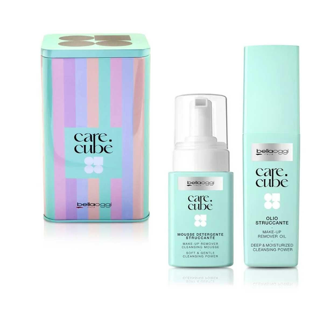 Bella oggi kit in latta care cube double cleanser