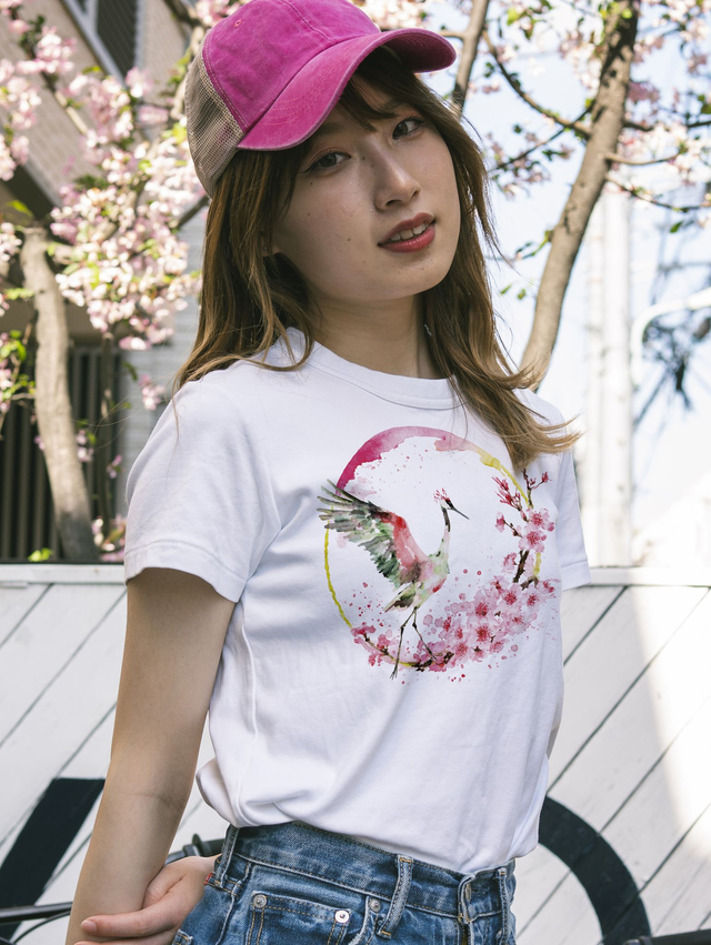 T-shirt Grue - UNISEXE BLANC