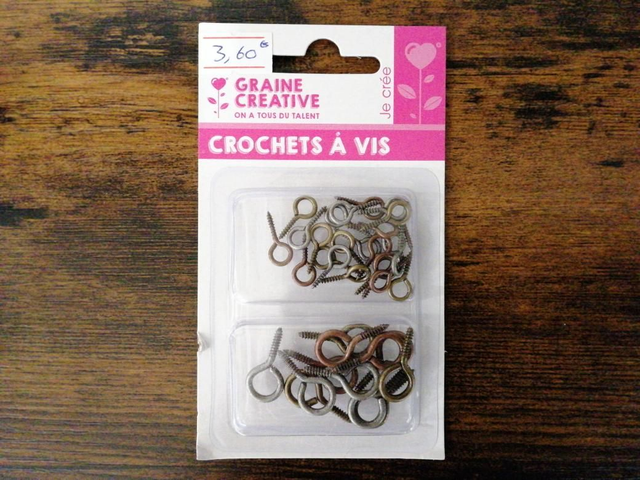 36 crochets à vis 