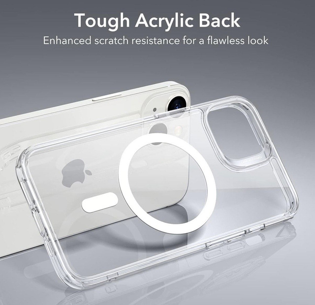 Coque transparente avec MagSafe pour iPhone 14/13