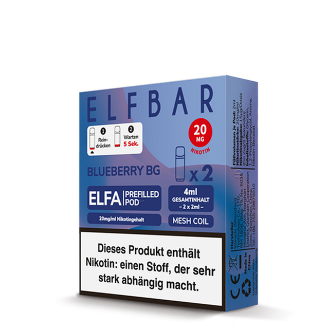 Elf Bar Elfa Pod 20mg - Blueberry BG