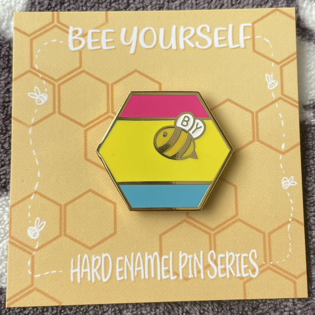 Pansexual Bee Yourself Pin