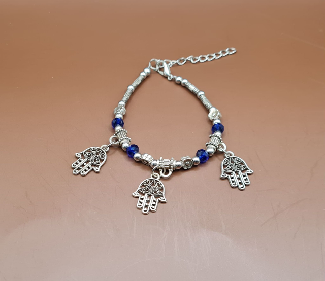 Bracelet Tunisie Chaîne bleue