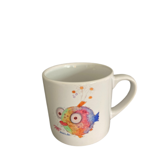 Keramiktasse "Kugelfisch-Mann"
