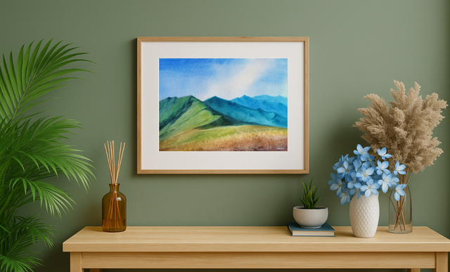 Paisaje montañoso - 26 x 36 cm